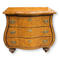 Leather Top Bombe Chest