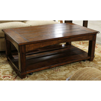 Hammary Rustic Lift-Top Coffee Table