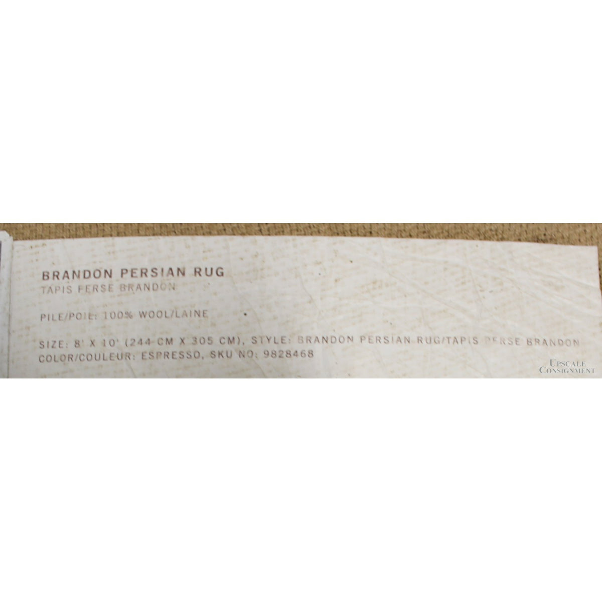 Pottery Barn 8' X 10' 'Brandon' Wool Area Rug