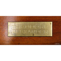 Theodore Alexander Walnut Leather Slide-Out Desk