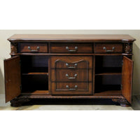 Sideboard w/Columns & Carvings