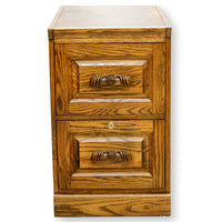 Oak Two Drawer File Cabinet