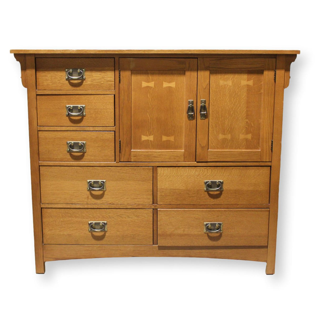 Bassett Mission Style Mule Dresser w/Cabinet