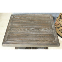 Bassett Black Double Pedestal End Table