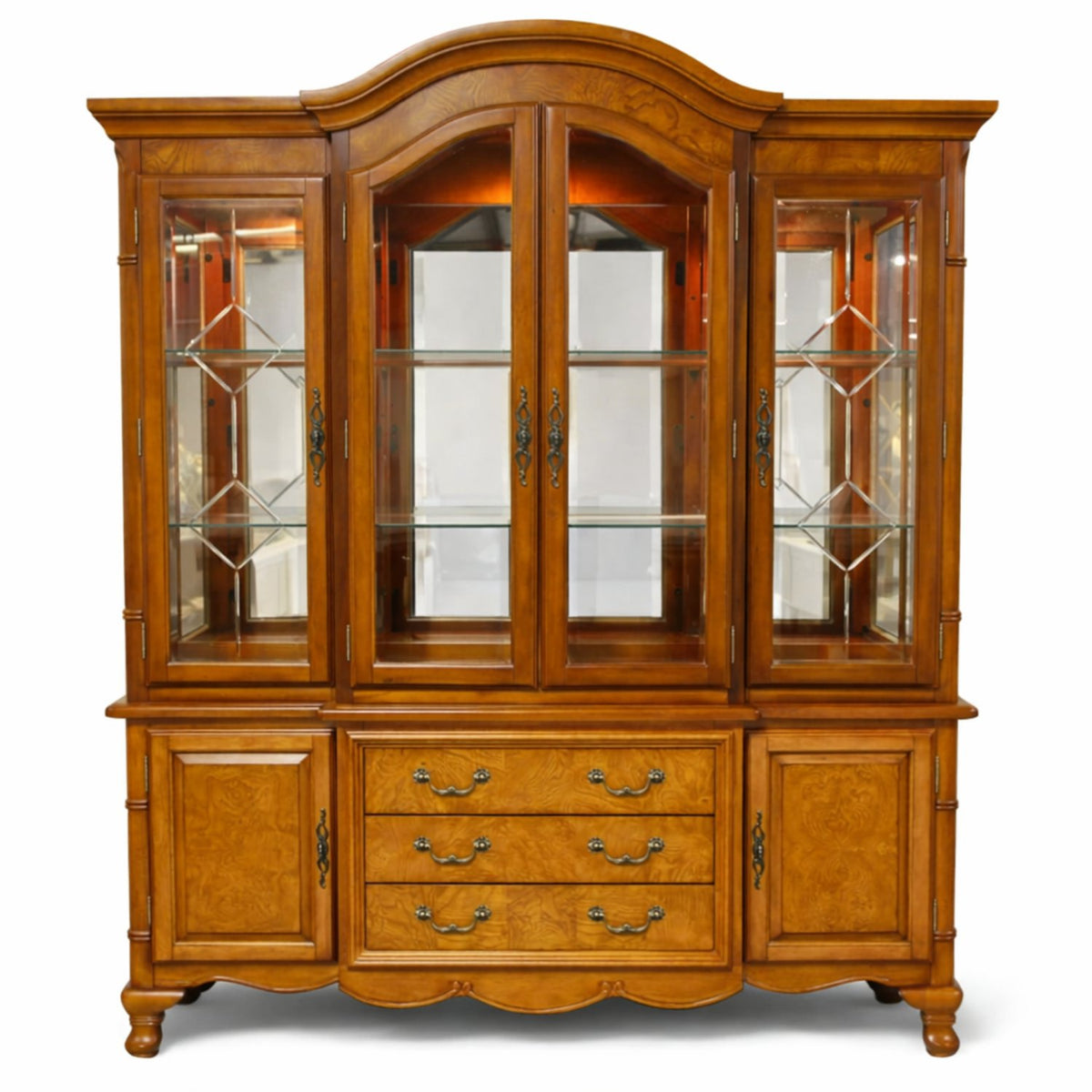 Burlwood China Cabinet