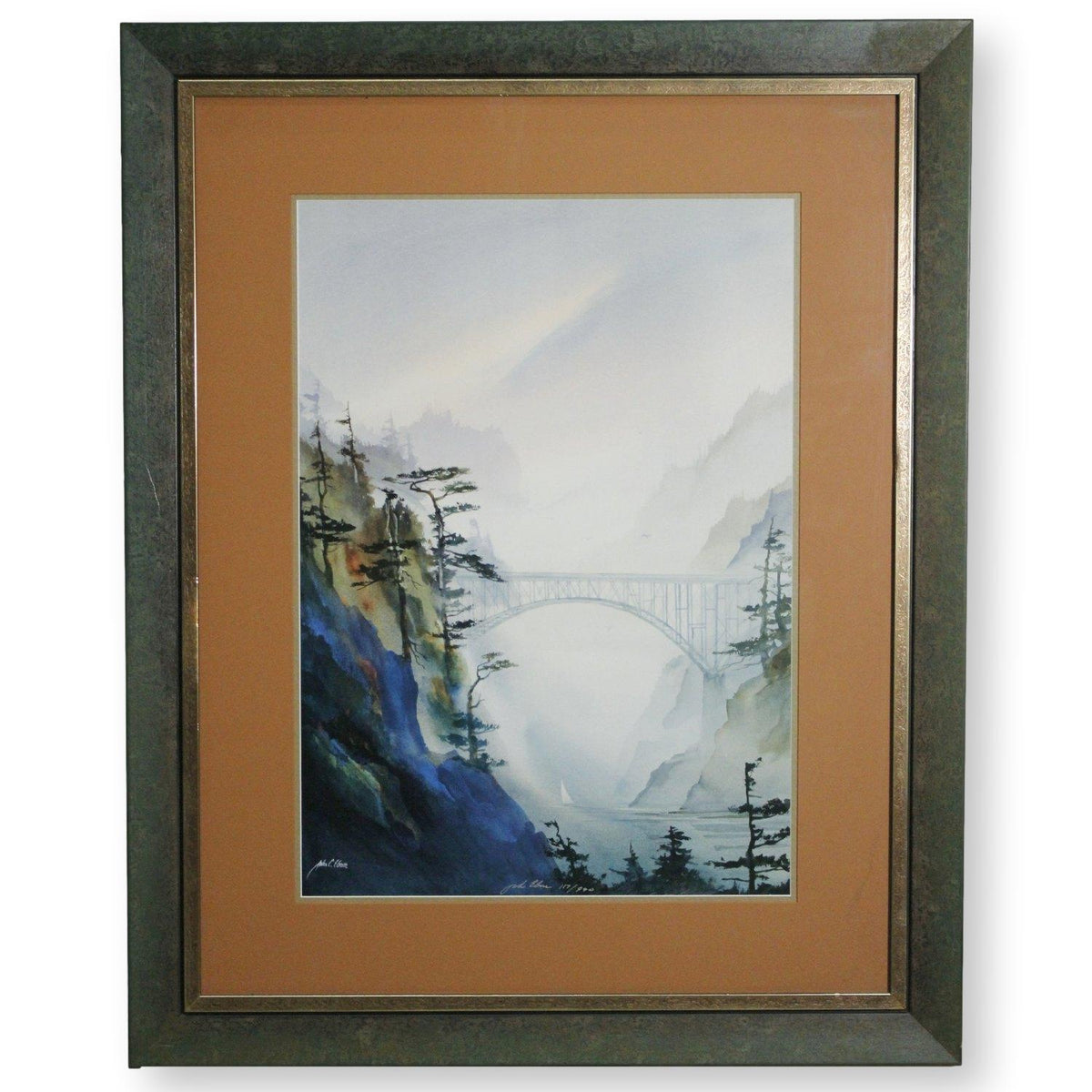 Limited Edition Artwork "Sailing into Deception Pass" by John Ebner