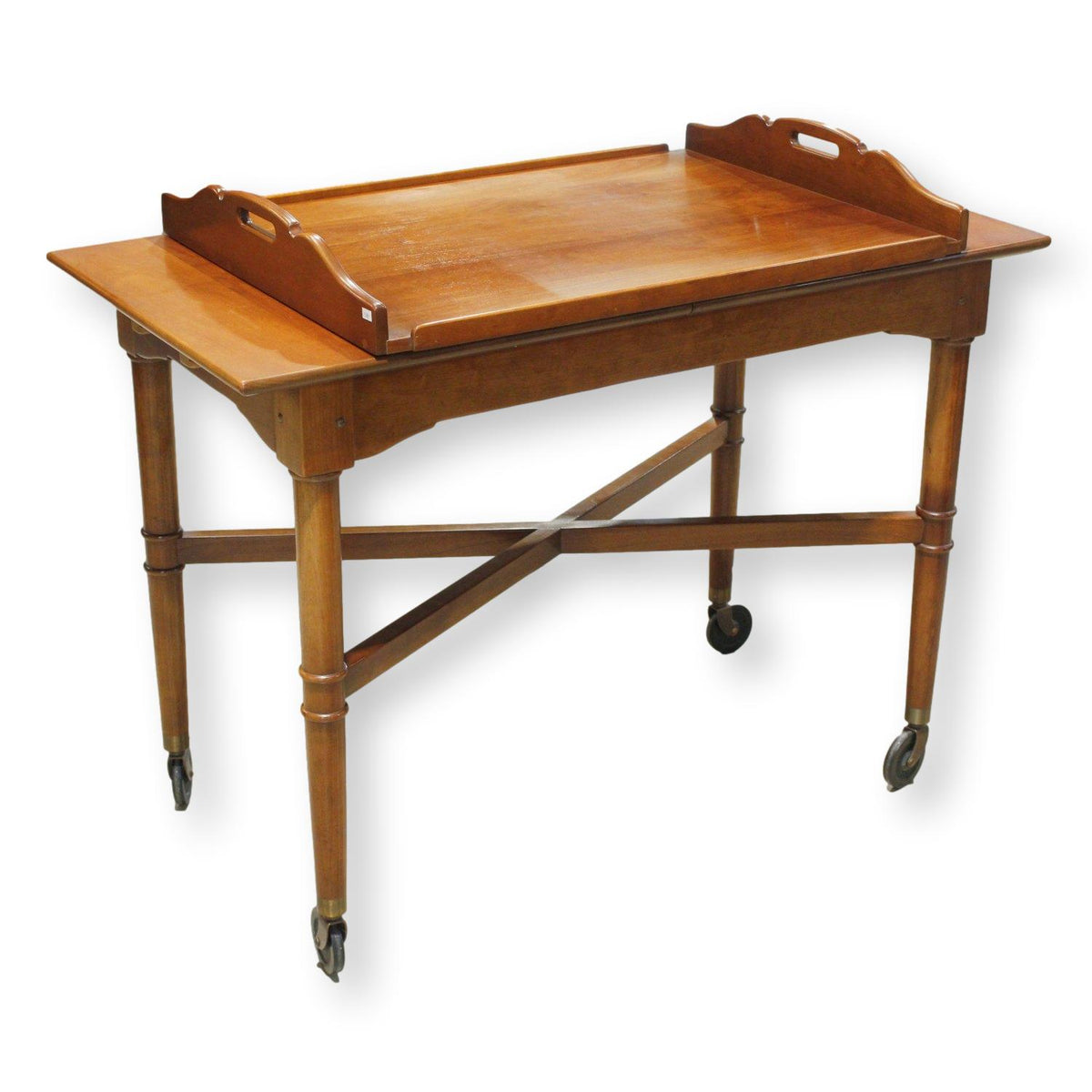 Leopold Stickley Colonial Style Serving Cart w/Tray