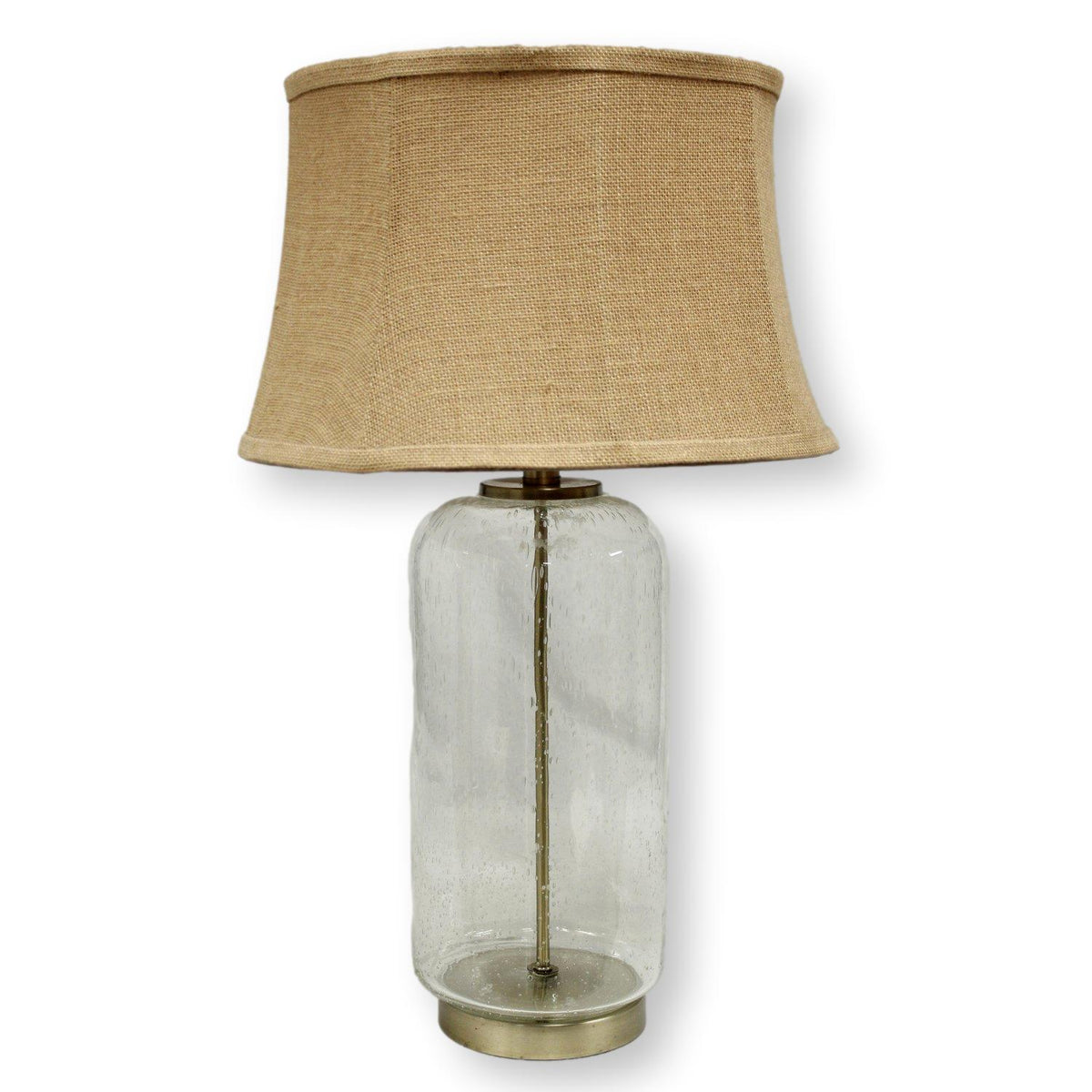 Seeded Glass Table Lamp