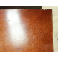 Cherry Finish Console Table w/Pineapple Motif