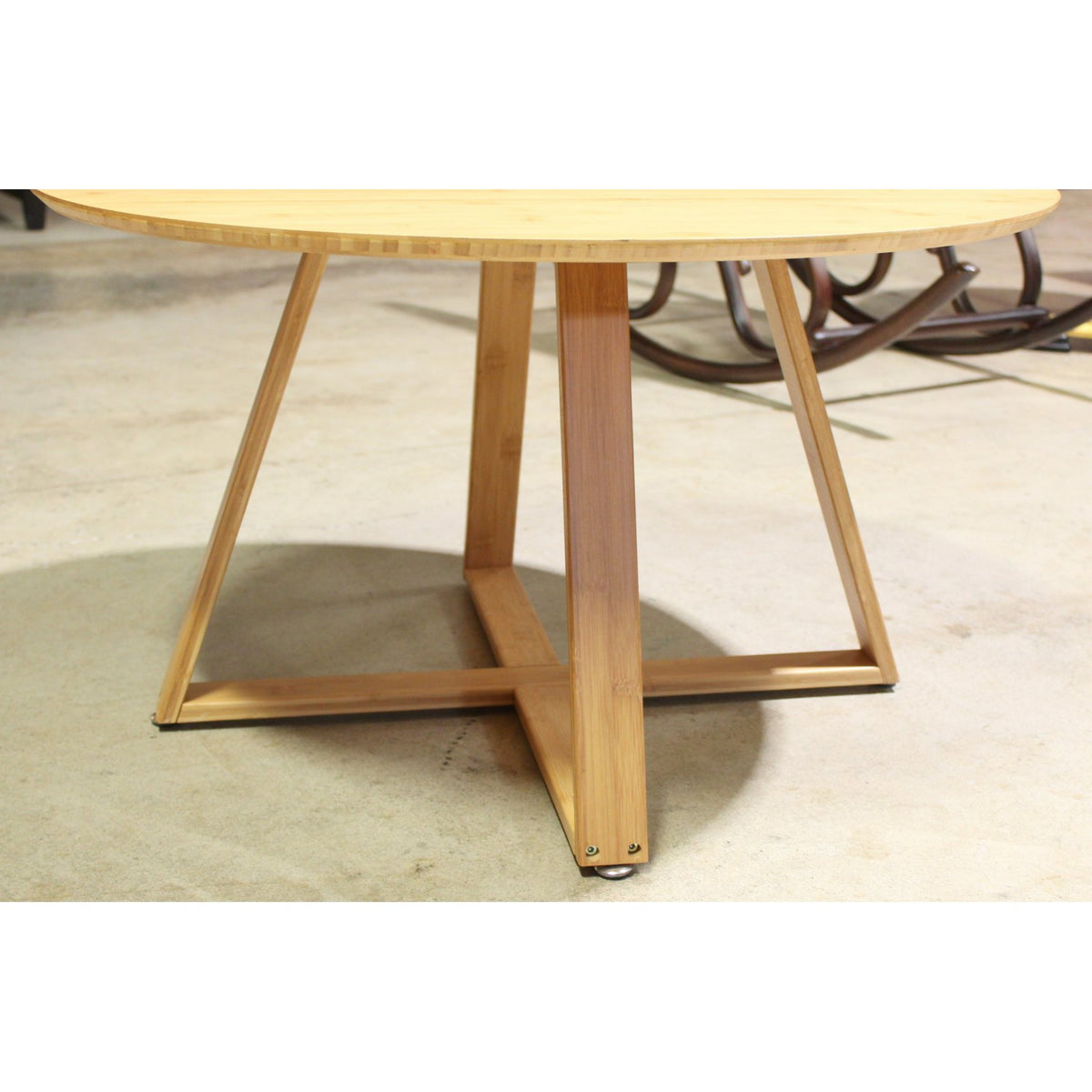 Round Bamboo Coffee Table