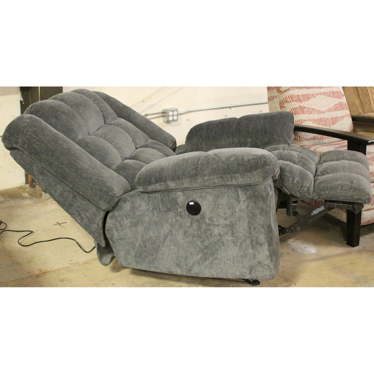 Ashley Tufted Slate Power Recliner