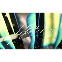 John Lotton Lavender & White Floating Iris Art Glass Bowl