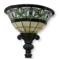 Stained Glass Torchiere Floor Lamp