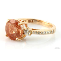 EFFY Oregon Sunstone &  Diamond 14K Rose Gold Ring