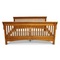Oak Mission Style King Bed