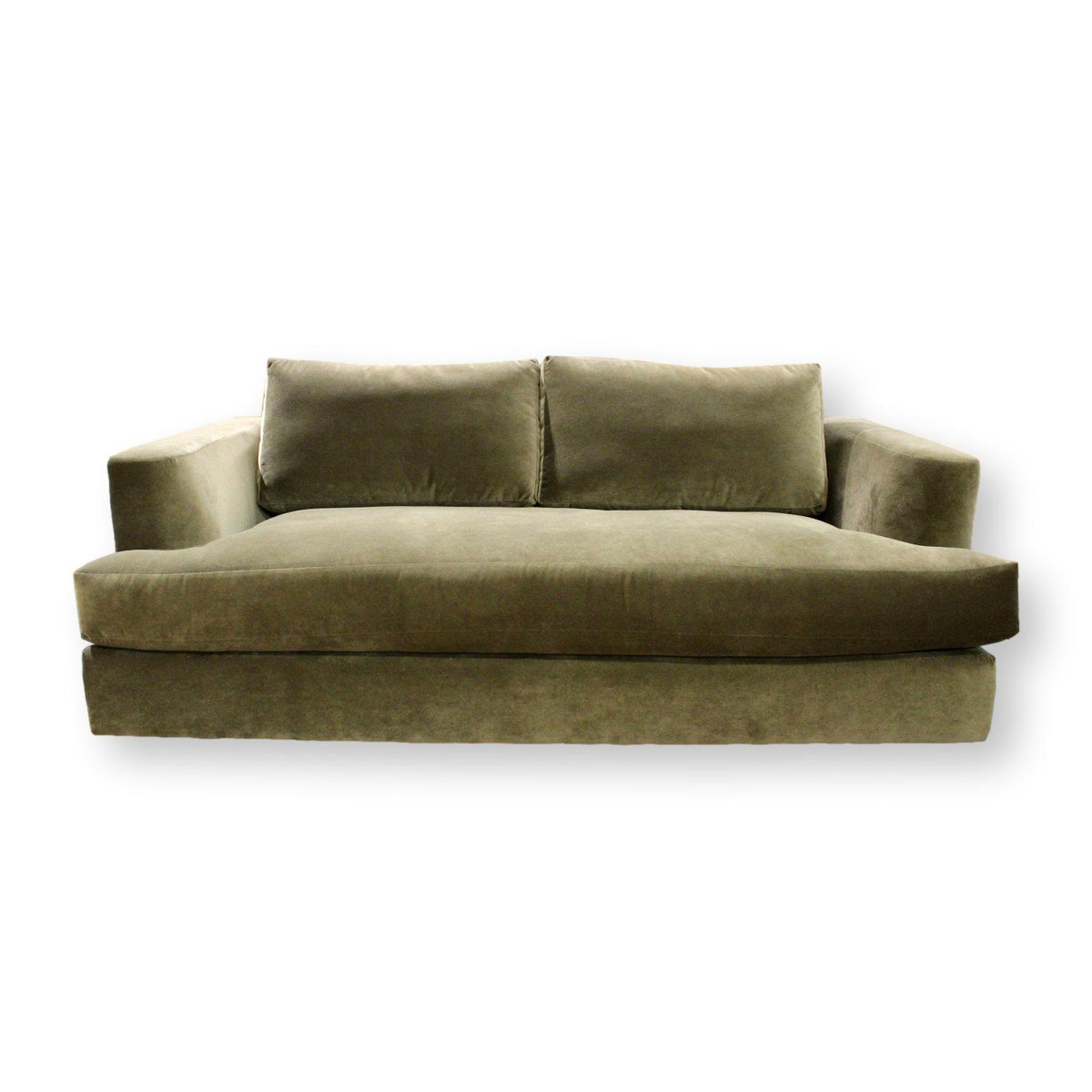 Maiden Home 'The Varick' Green Velvet Sofa