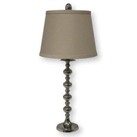 Stacked Chrome Ball Table Lamp