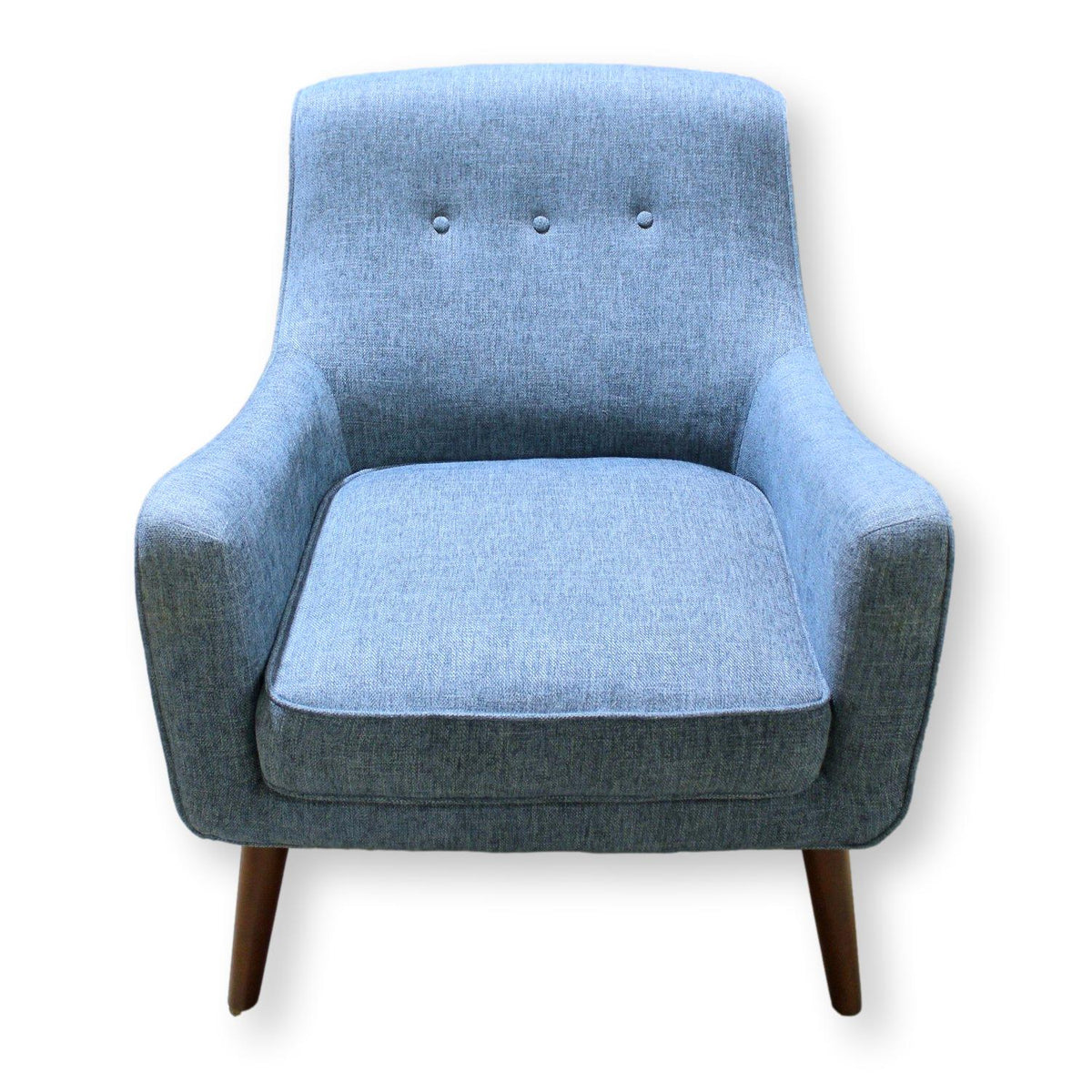 Phoenix Home LLC. Blue MCM Accent Chair