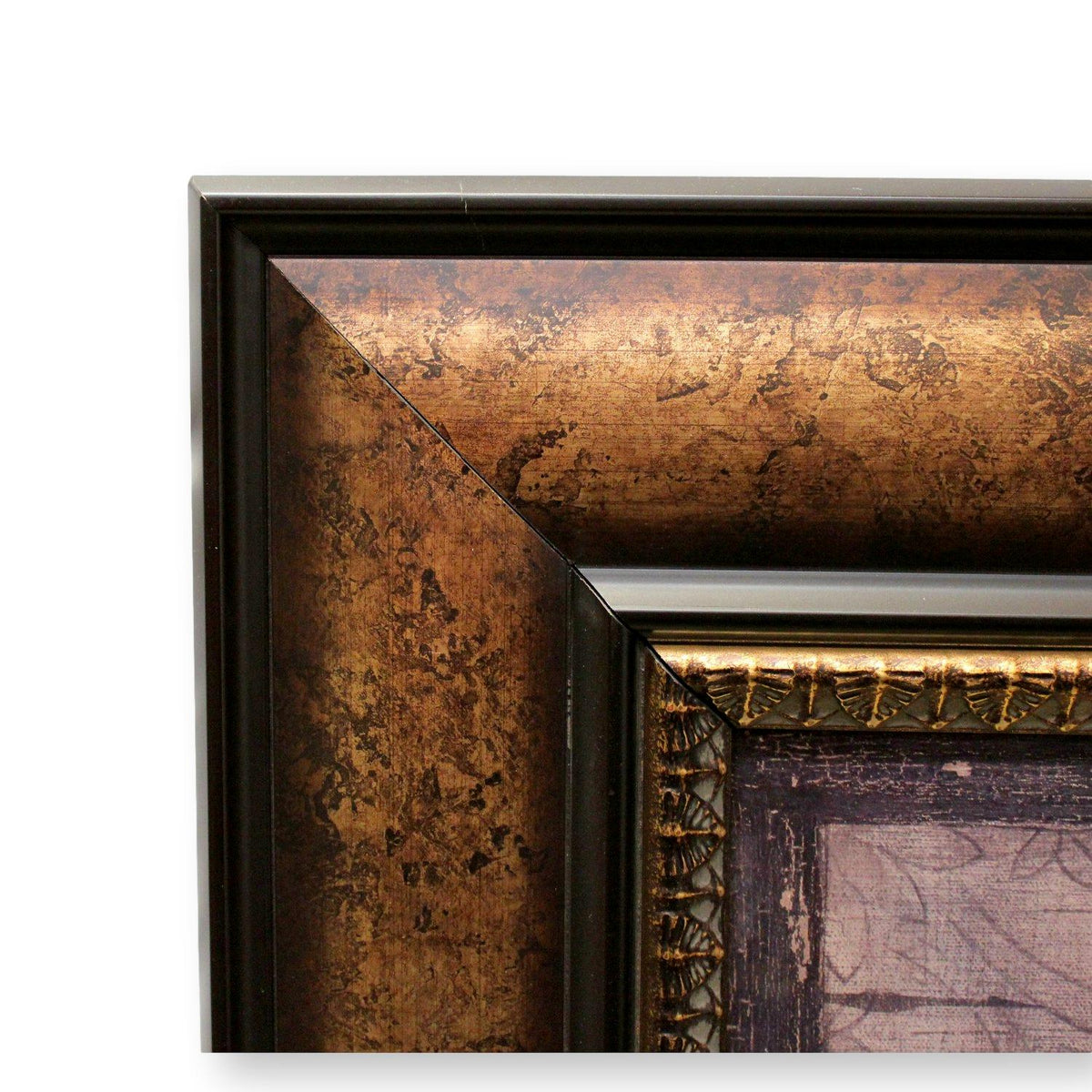 Framed Floral Medallion Artwork