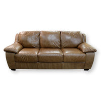 Italsofa Brown Leather Sofa