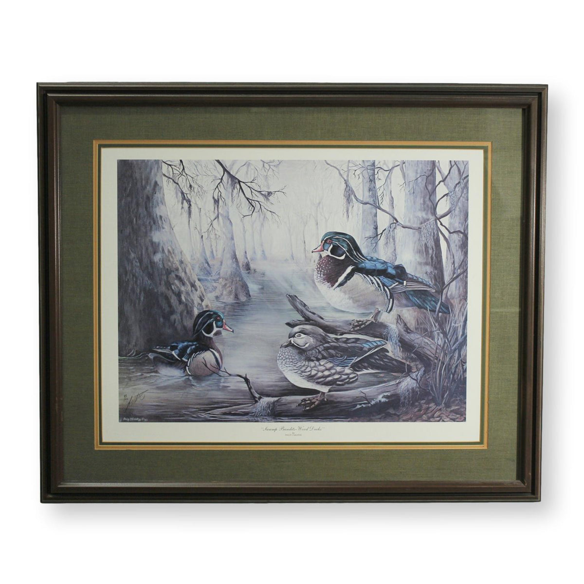 Signed Limited Edition Print "Swamp Bandits - Wood Ducks" by Philip Galatas