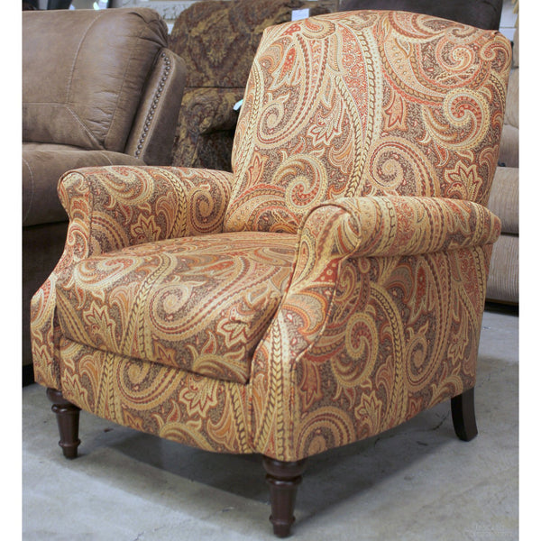 Paisley Print Push Back Recliner