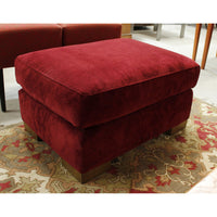 Flexsteel Dark Red Sofa w/Ottoman