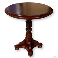 Ashley Round Cherry Accent Table w/Bun feet