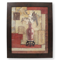 Framed Impressionist Print by Charlene Winterle Olson - Orchids In a Vase