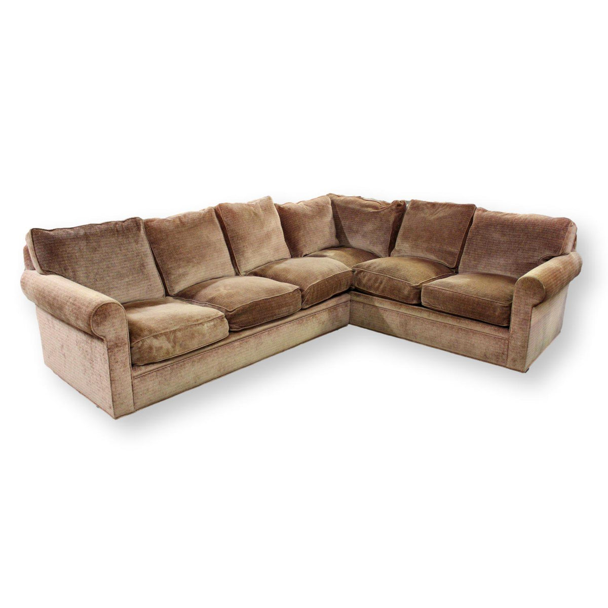 R.C. Furniture Gold L-Shape Sectional