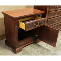 Two-Tone 1 Drawer, 1 Door Nightstand