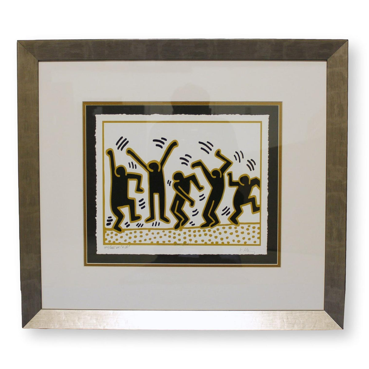 Gallery Framed Art Print 'Exercise' By Keith Haring