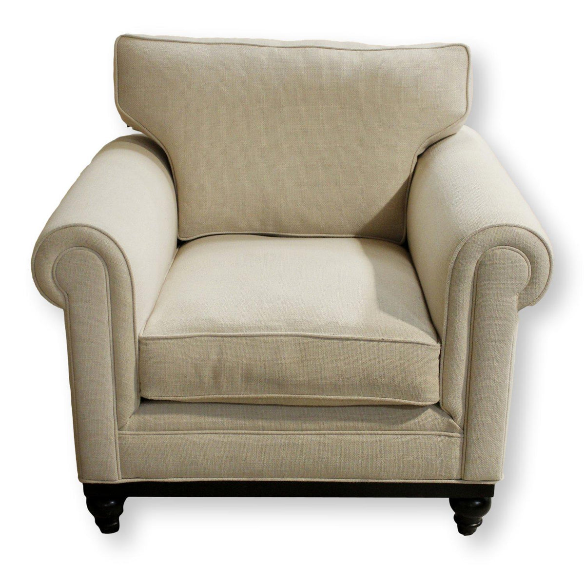 Jonathan Louis "Martha Stewart" Linen Armchair