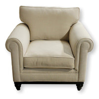 Jonathan Louis "Martha Stewart" Linen Armchair