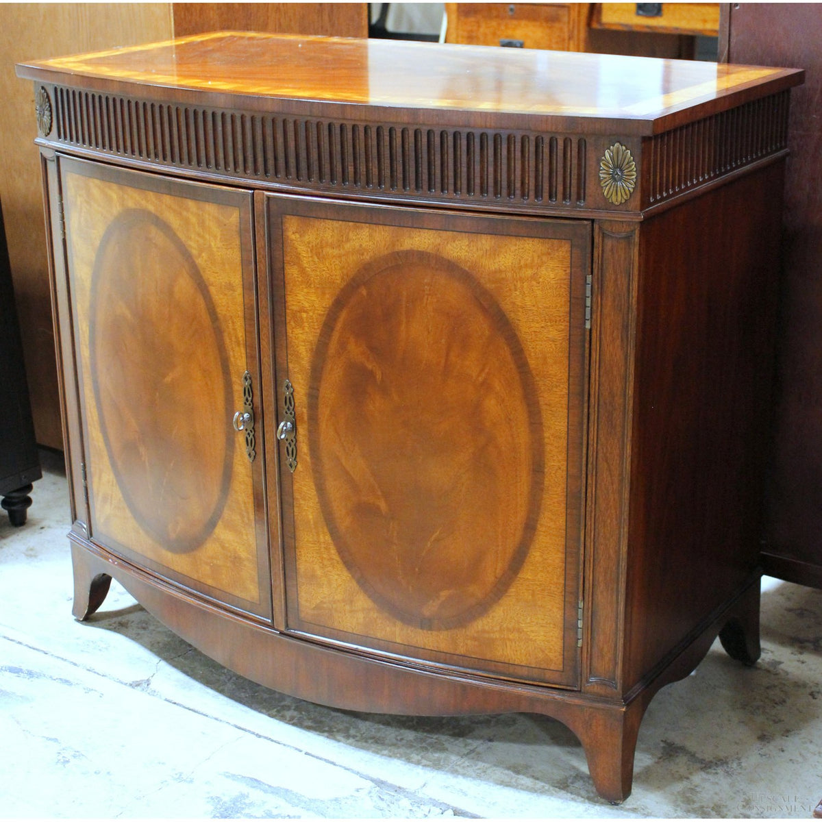Ethan Allen Medallion Server Cabinet