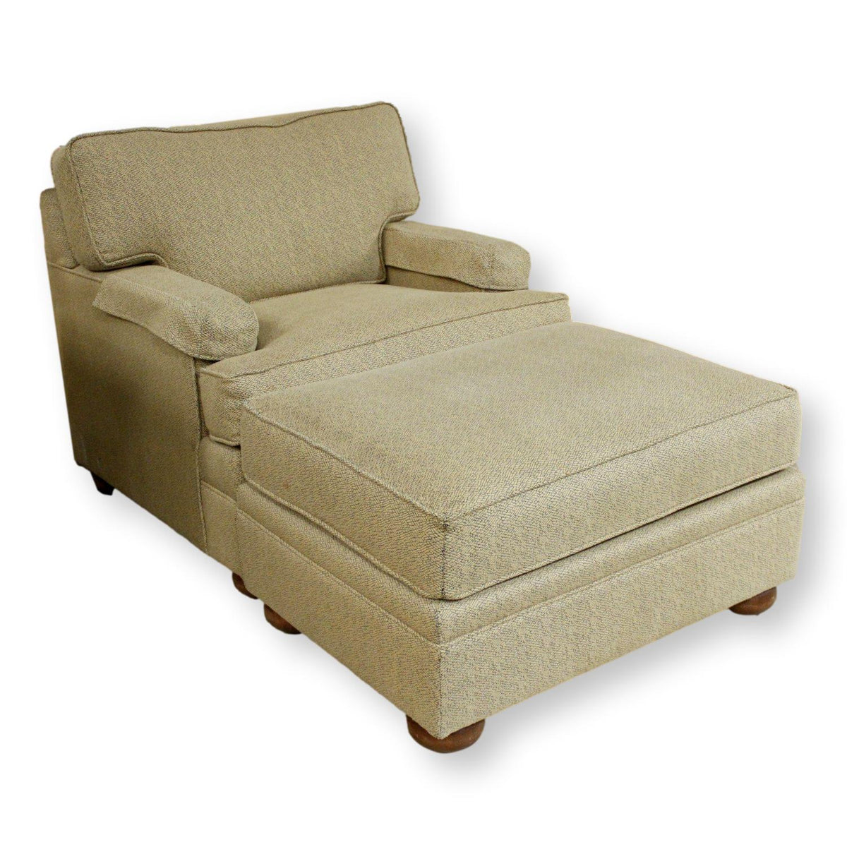 Ethan Allen Club Chair & Ottoman