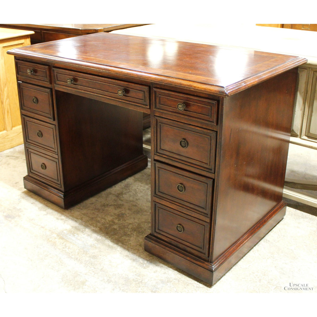 Hooker 'Seven Seas' Double Pedestal Desk