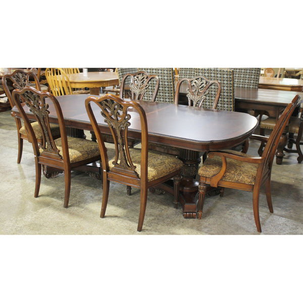 Universal Furnit Red Mahogany Dining Table w/6 Chairs