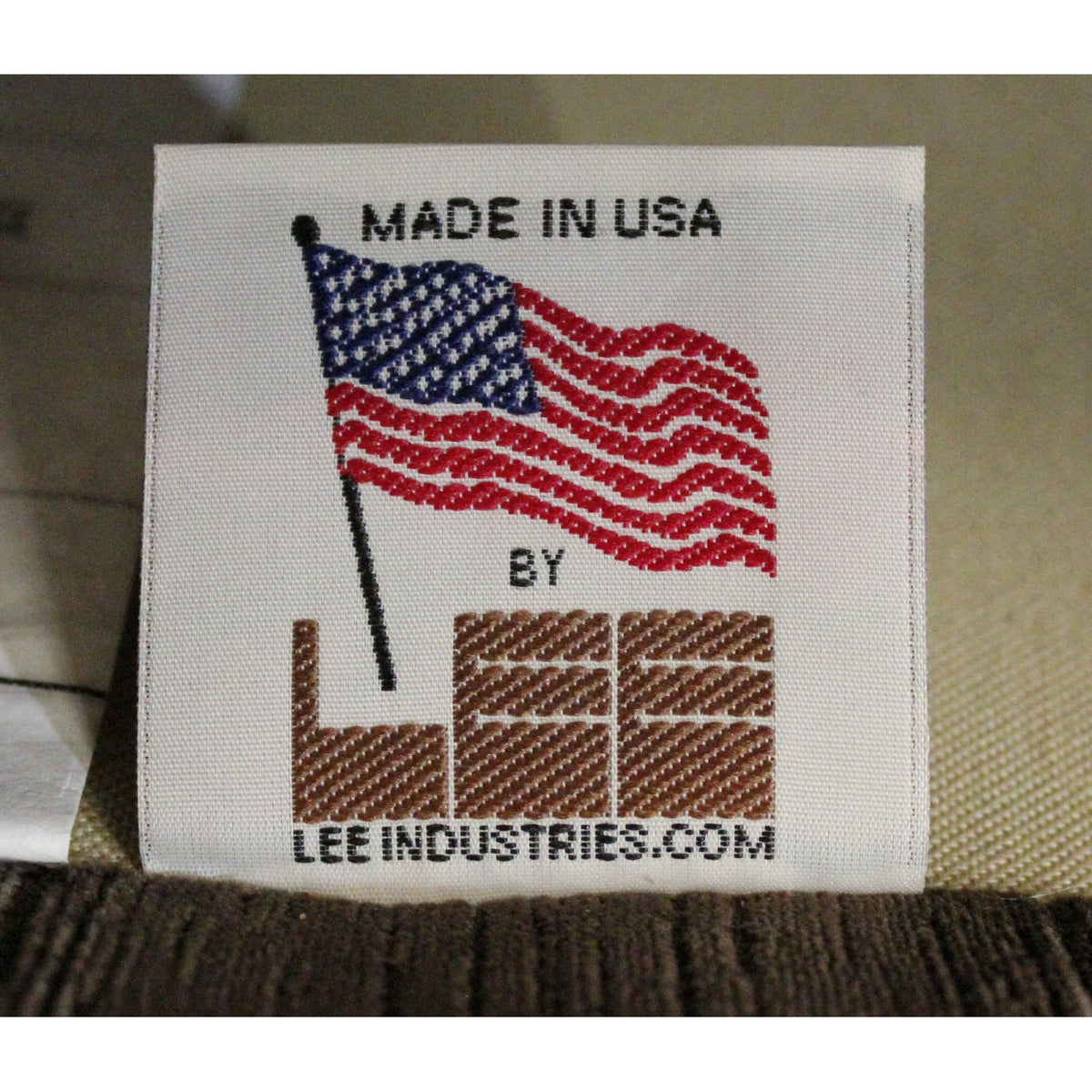 Lee Industries Brown Swivel Armchair