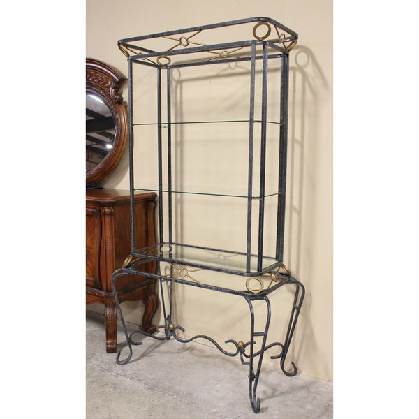 Metal & Glass Etagere