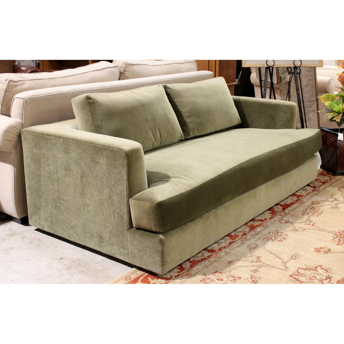 Maiden Home 'The Varick' Green Velvet Sofa