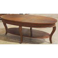 Oval Mahogany Coffee Table