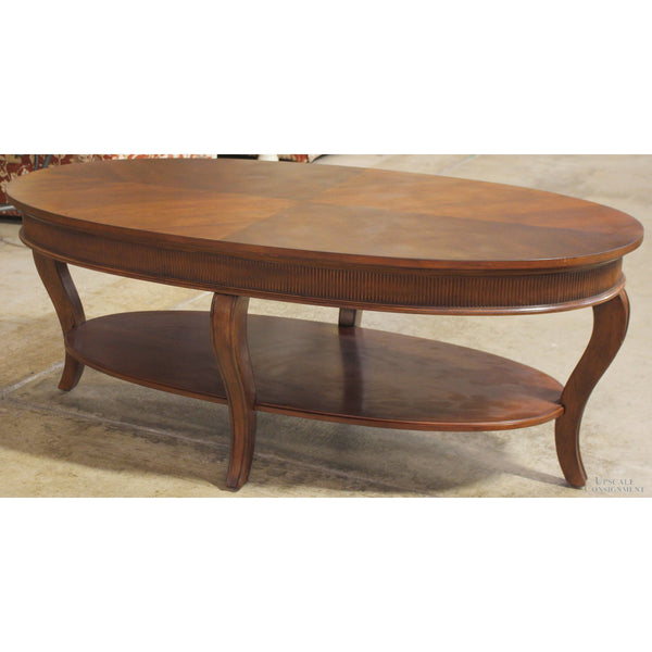 Oval Mahogany Coffee Table