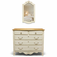 Ethan Allen French Country Chest of Drawers w/Mirror