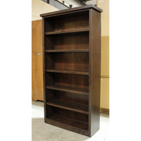 6' Walnut Finish Bookcase