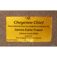 James Earle Fraser "Cheyenne Chief" Bronze Sculpture