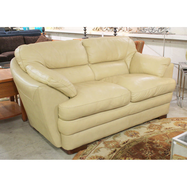 Buttercream Leather Loveseat