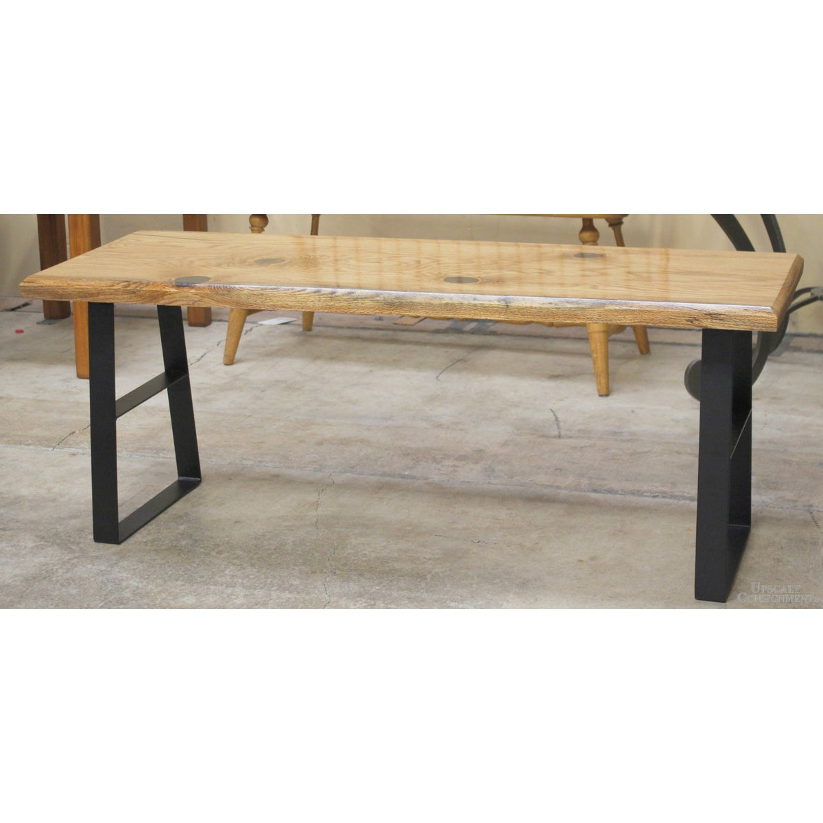 Oak Coffee Table - Black Knot