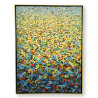 Framed Original Oil Colorful Abstract