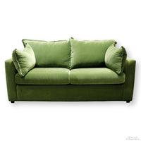Green Velour Sleeper Sofa